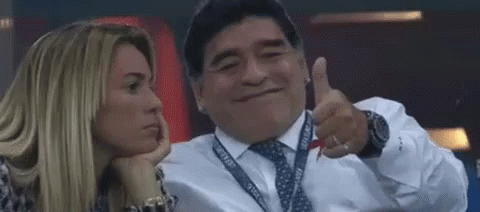 Diego Maradona GIF - DiegoMaradona ThumbsUp Yes GIFs