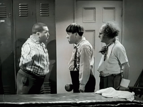 Three Stooges Larry GIF - ThreeStooges Larry Curly GIFs