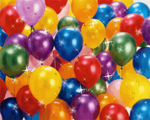 Balloons Sparkle GIF - Balloons Sparkle Colorful - Discover & Share GIFs