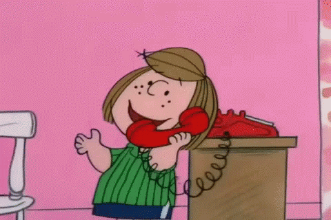 Peppermint Patty Talking On The Phone GIF - PeppermintPatty ...