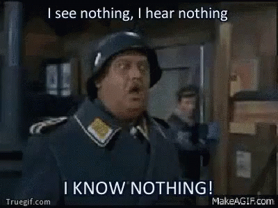 Image result for i see nothing i hear nothing i know nothing gif