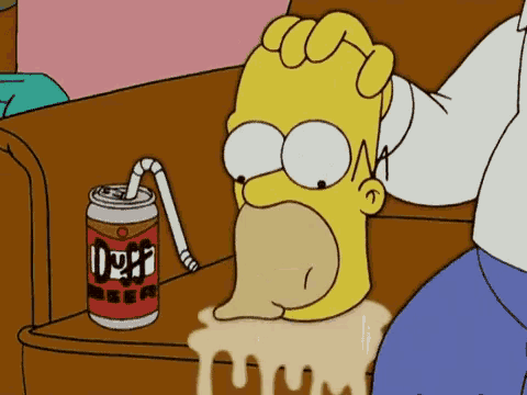 Homer Simpson Duff Beer Gif Homersimpson Duffbeer Head Discover Share Gifs