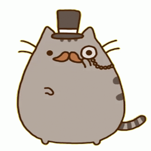 pusheen top hat