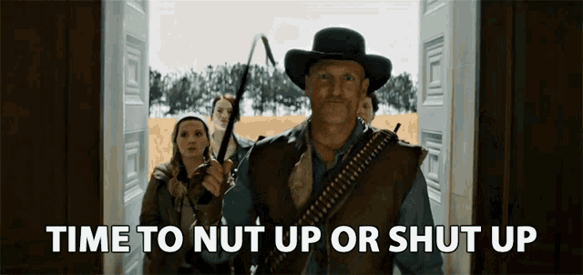 Image result for nut up or shut up