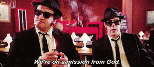 Blues Brothers We Re On A Mission From God GIFs | Tenor