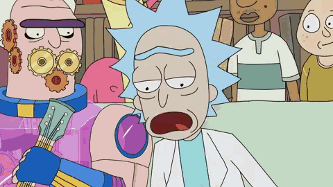 casquette rick et morty de rick drogué