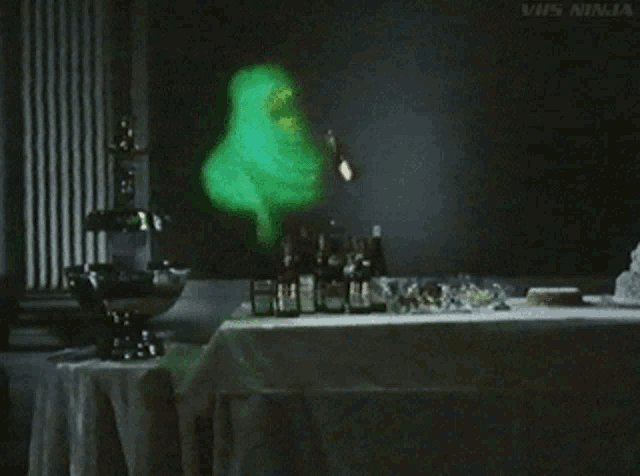 Ghostbusters Slimer GIF - Ghostbusters Slimer Drink - Discover & Share GIFs