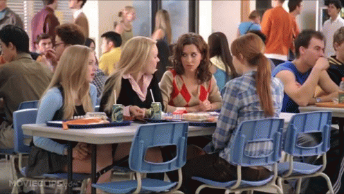 Shut Up! GIF - MeanGirls Cafeteria ShutUp - Discover & Share GIFs