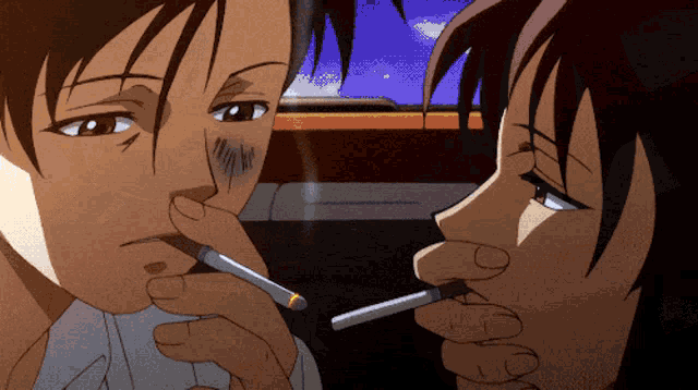 Cigarettes Anime GIFs | Tenor