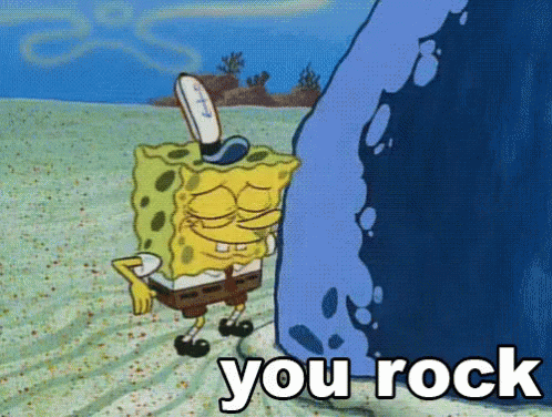You Rock Gif Yourock Rock Spongebob Discover Share Gifs
