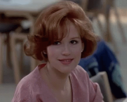 Molly Ringwald The Breakfast Club GIF - MollyRingwald TheBreakfastClub Smile - Discover & Share GIFs