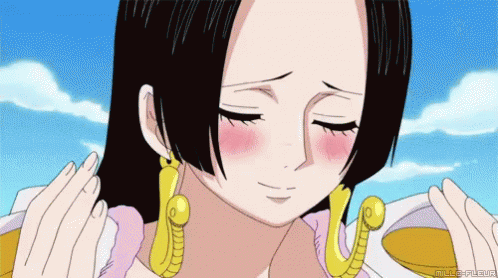 Blushing GIF - OnePiece BoaHancock InLove - Discover & Share GIFs