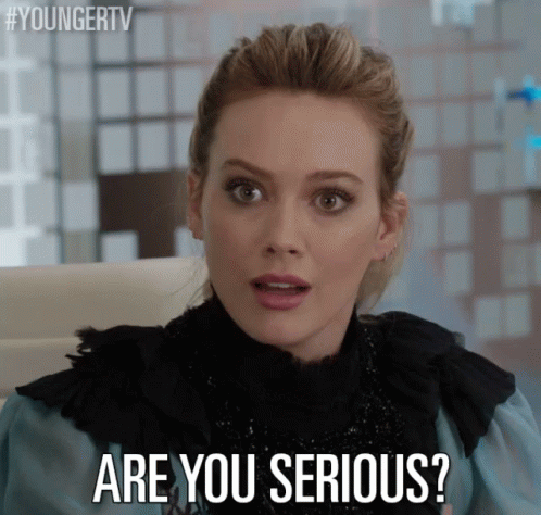 Are You Serious? GIF - HilaryDuff KelseyPeters Serious - Discover ...