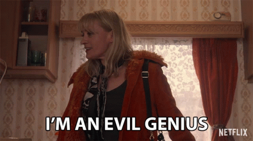 Im An Evil Genius Erin Wiley GIF - ImAnEvilGenius ErinWiley AnneMarieDuff - Discover & Share GIFs
