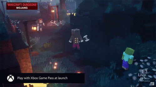 Battle Minecraft Dungeons GIF - Battle MinecraftDungeons E3 ...