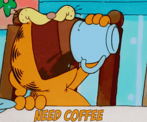Garfield Coffee GIF - Garfield Coffee NeedCoffee GIFs
