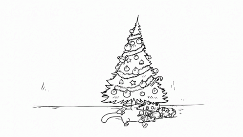 Simon's Cat: Santa Claws - A Curious Cat Discovers Christmas. GIF Simon's Cat: Santa Claws - A Curious Cat Discovers Christmas. GIF - Simon's Cat: Santa Claws - A Curious Cat Discovers Christmas. GIF