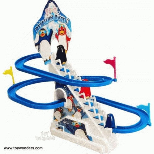 penguin toy slide