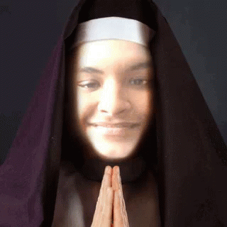 Image result for smiling nun gif