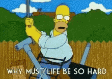 Why Must Life Be So Hard Homer Simpson GIF - WhyMustLifeBeSoHard HomerSimpson GIFs