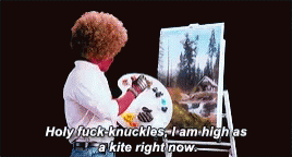 Deadpool Painting Gif Deadpool Painting Bobross Discover Share