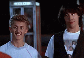 bill and ted's bogus journey station gif