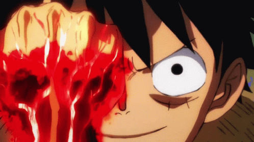 Gear 5 Luffy Gif Luffy Vs Exodia The Forbidden One Battles Comic Vine Luffy Bites A Small Hole In His Thumb To The Bone And Inflates His Skeletal System Pulo Dewita