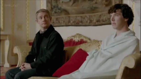 Image result for john and sherlock gif