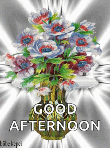 Good Afternoon Flowers GIF - GoodAfternoon Flowers Sparkles - Discover ...