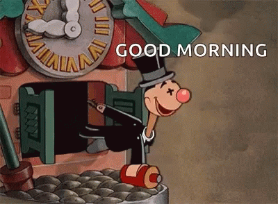 Good Morning Cartoon Clock GIF - GoodMorning CartoonClock ...