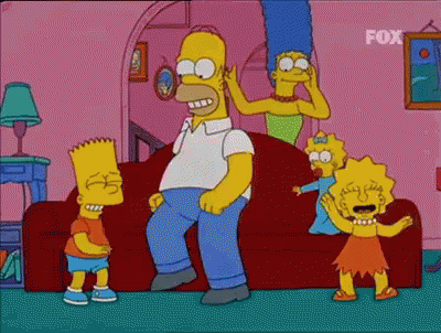 Simpsons Ghostbusters Dance GIF - TheSimpsons Dance Family GIFs