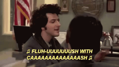 Image result for jean ralphio flush with cash gif