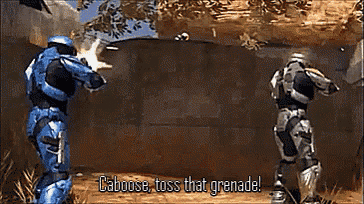 Rv B Red VSBlue GIF - RvB RedVSBlue Grenade - Discover & Share GIFs
