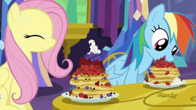 Mlp My Little Pony GIF - Mlp MyLittlePony Pancakes - Discover & Share GIFs