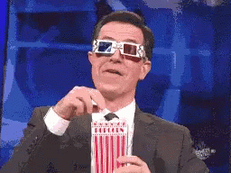 Stephen Colbert Popcorn GIF - StephenColbert Popcorn WatchingYou ...