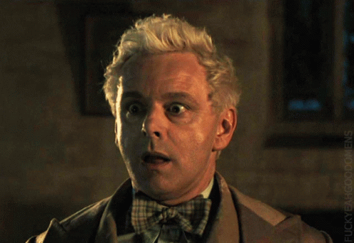 Surprise Good Omens GIF - Surprise GoodOmens Whoa GIFs