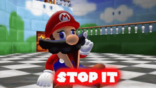Okie Dokie Mario Stop It GIF - OkieDokieMario StopIt NoOk - Discover ...