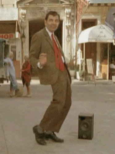 Mr Bean Happy Dance GIF - MrBean HappyDance OhYeah - Discover & Share GIFs