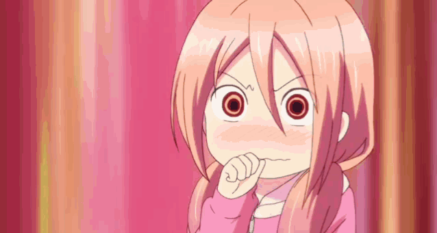 Anime embarrassed face gif