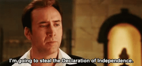 Declaration Of Independence National Treasure GIF - DeclarationOfIndependence NationalTreasure Steal GIFs