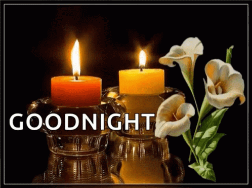 Goodnight Candles GIF - Goodnight Candles Flowers - Discover &amp; Share GIFs
