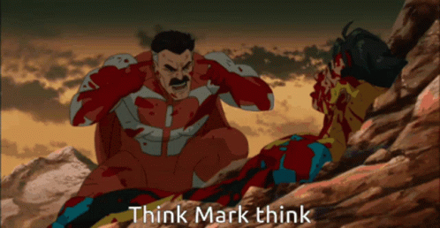 Think Mark Invincible GIF - ThinkMark Invincible Omniman - Discover