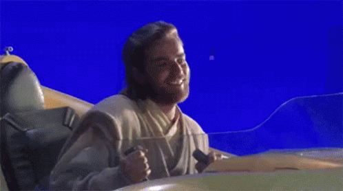 Obi Wan smiling
