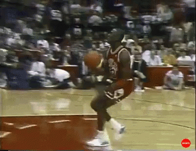 Michael Jordan Dunk Free Throw Line 