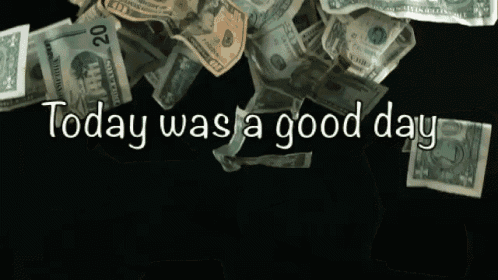 money falling good day