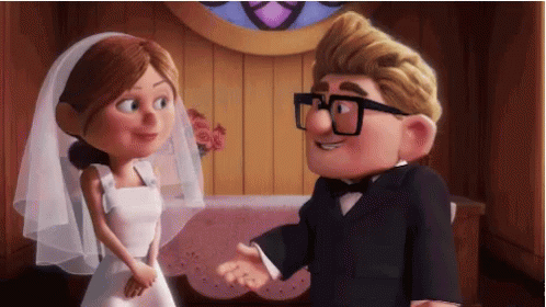 A registration of marriage from the couple in Disney Up Movie