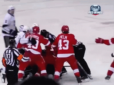 Ice Hockey Hug Gif Icehockey Hug Lakings Discover Share Gifs