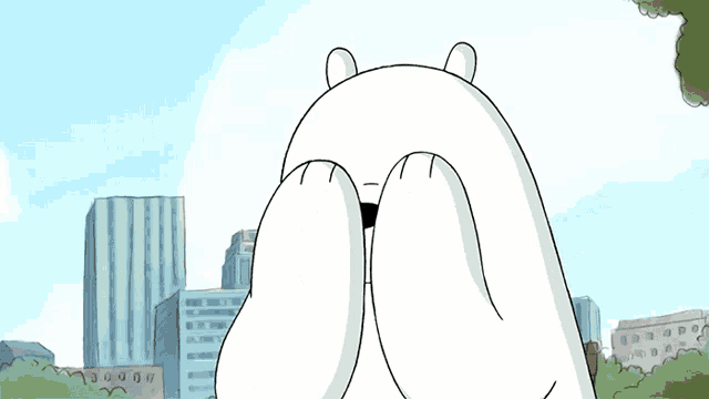 Peekaboo Ice Bear GIF - Peekaboo IceBear WeBareBears ...