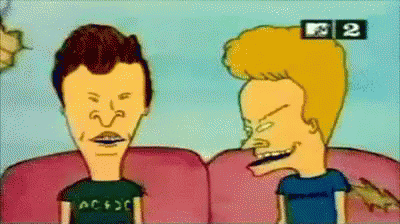 Image result for beavis and butthead laughing gif