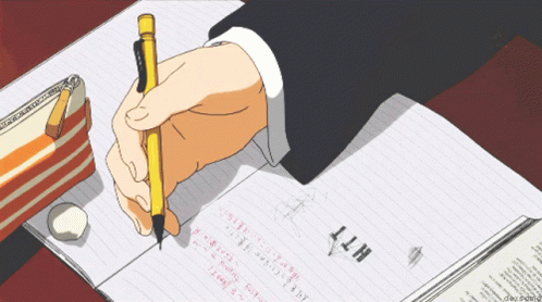 Writing Anime GIF - Writing Anime Animated - Discover & Share GIFs